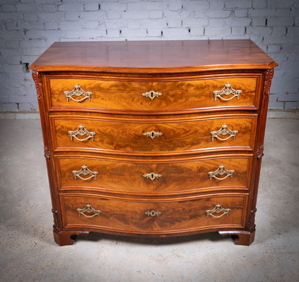 Serpentine Chest Of Drawers by P.G. Axner, Stockholm, c.1850 View IV