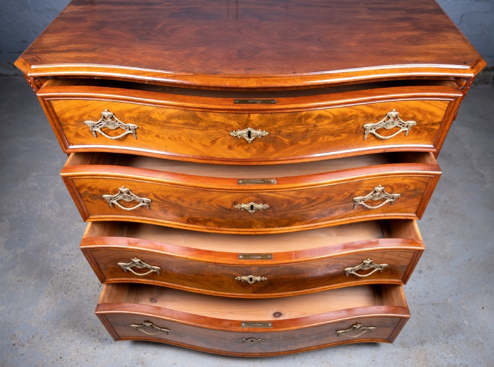 Serpentine Chest Of Drawers by P.G. Axner, Stockholm, c.1850 View XII