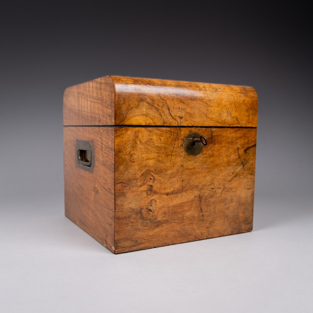 Large Victorian Walnut Decanter Box View VIII