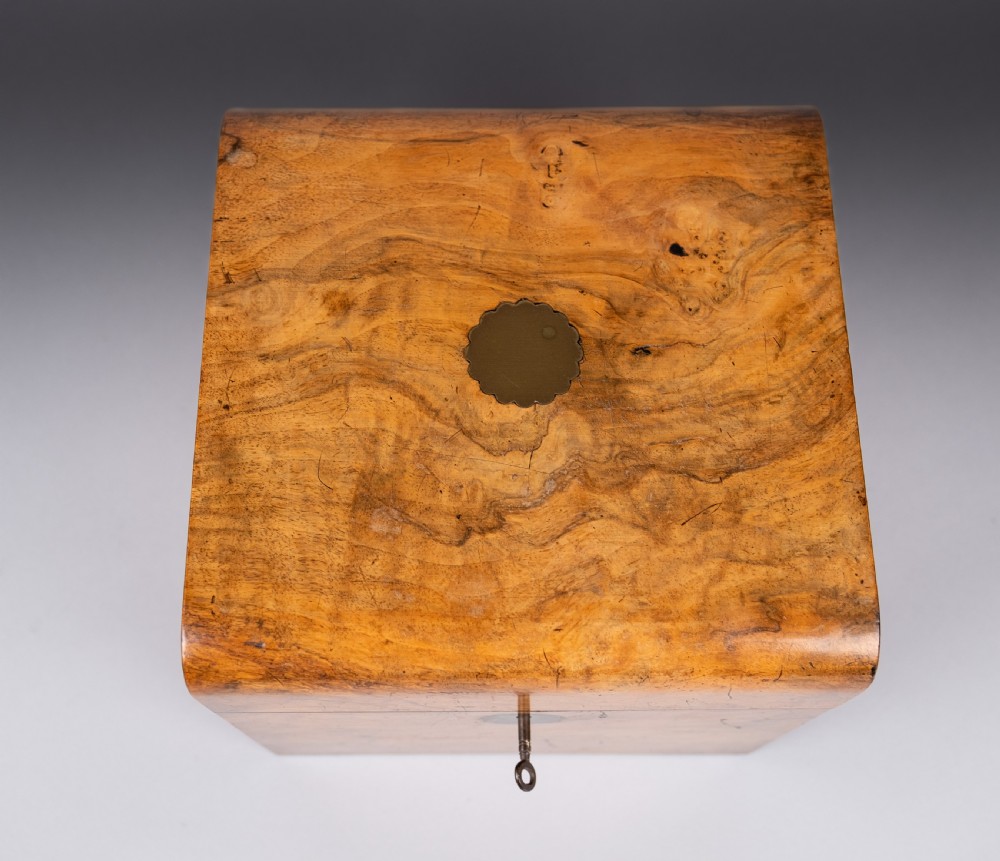 Large Victorian Walnut Decanter Box View IX