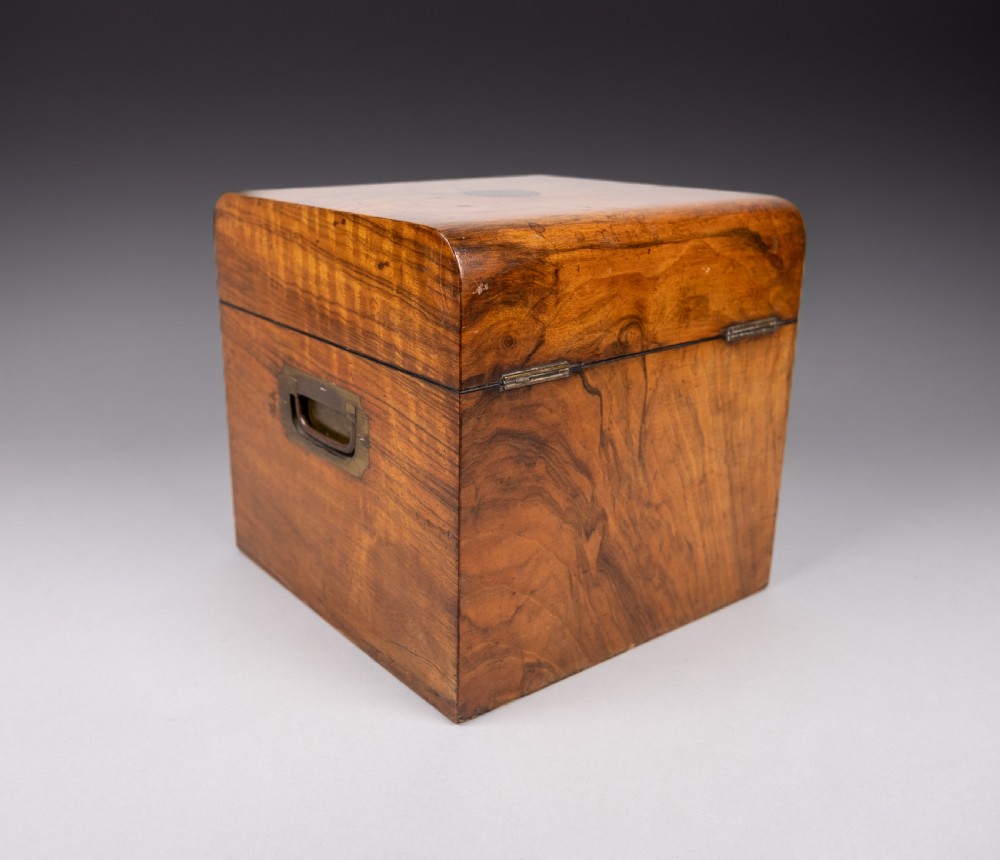 Large Victorian Walnut Decanter Box View XI