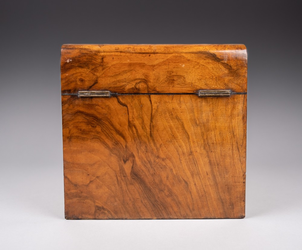 Large Victorian Walnut Decanter Box View XII