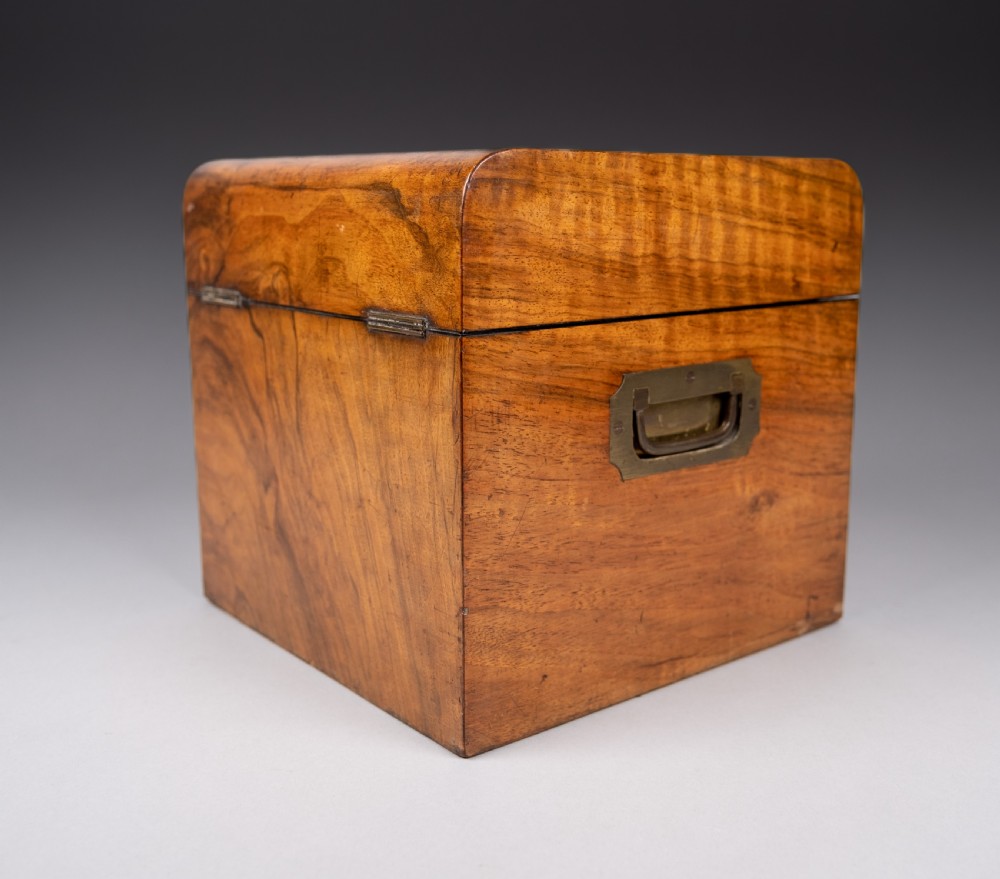 Large Victorian Walnut Decanter Box View XIII