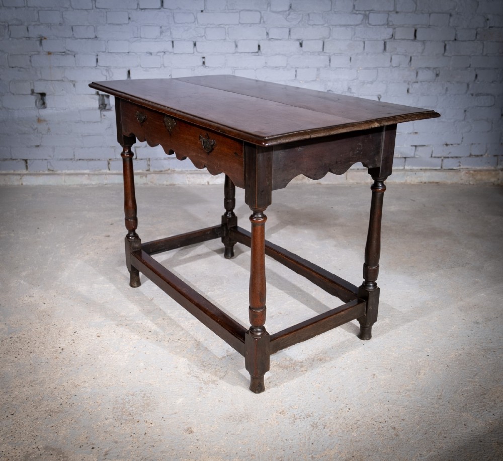 Rare 17th Century Padouk Side Table View XIV