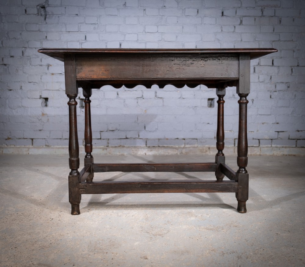 Rare 17th Century Padouk Side Table View XVI