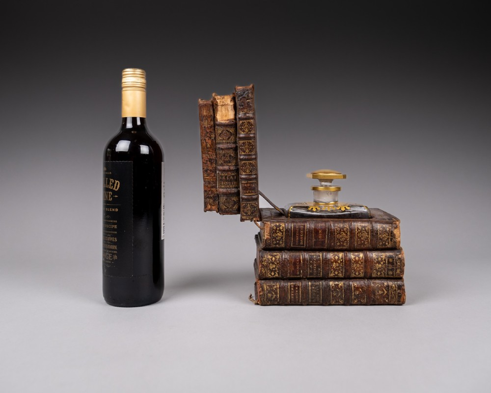 Early 20th Century Antique Book Decanter Box View XX