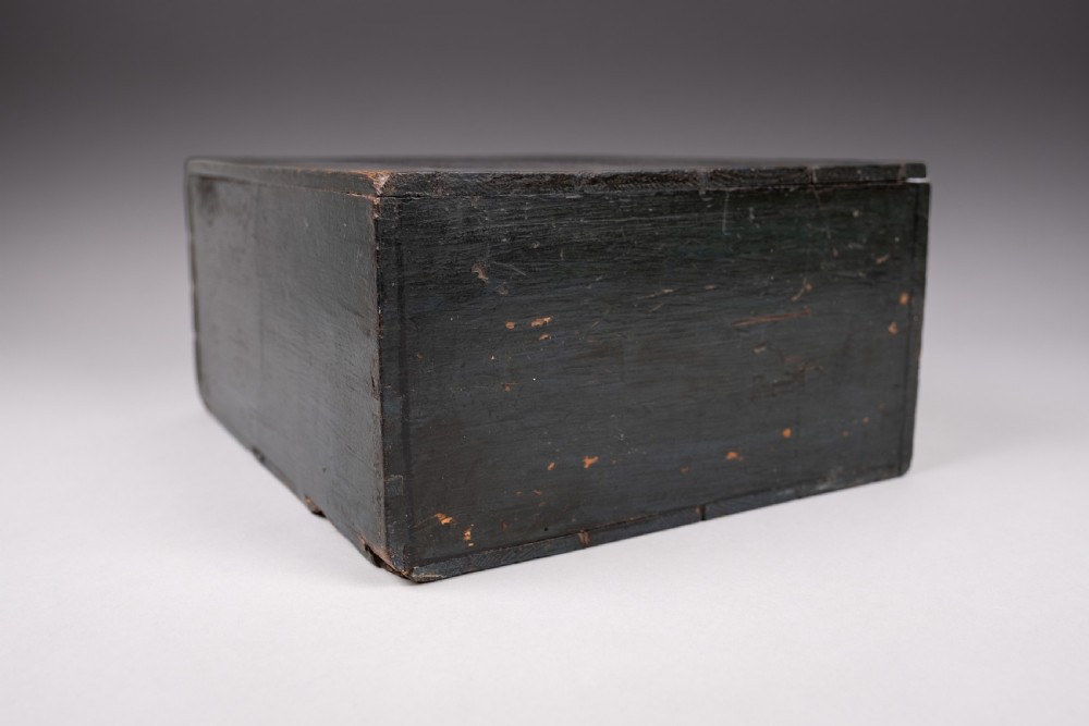 Victorian Painted Pine Table Top Drawers, Dated 1892. View XI