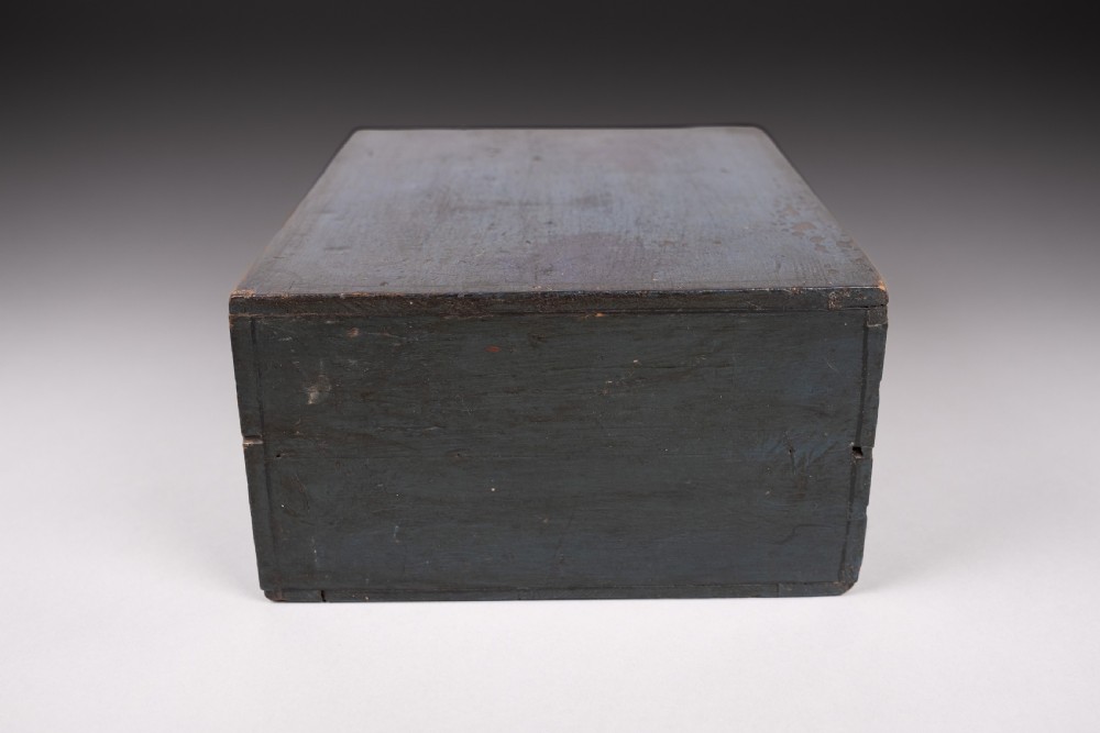 Victorian Painted Pine Table Top Drawers, Dated 1892. View XII