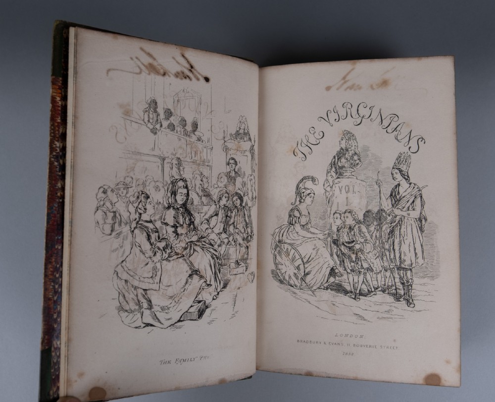 1858-59 The Virginians by W. Thackeray. First Issue, First Edition. 2 Book Set. View X