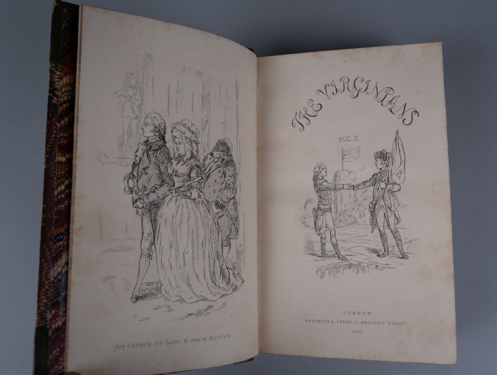 1858-59 The Virginians by W. Thackeray. First Issue, First Edition. 2 Book Set. View XI