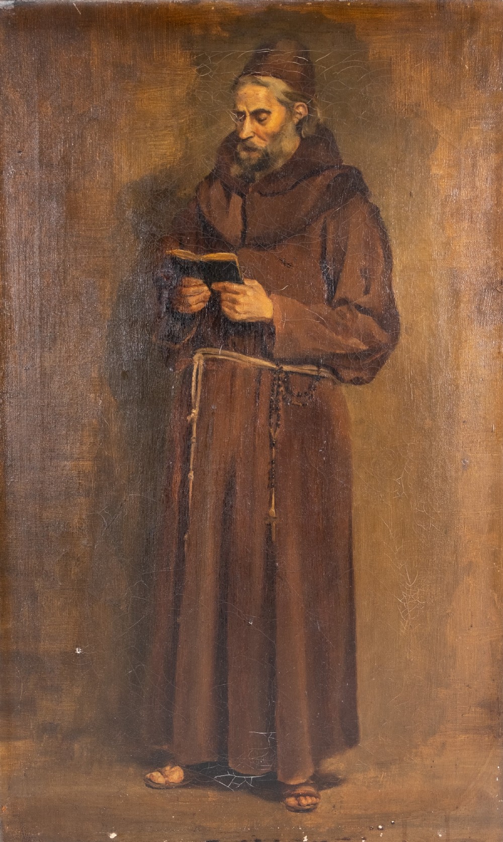 19th Century Oil On Canvas - The Friar