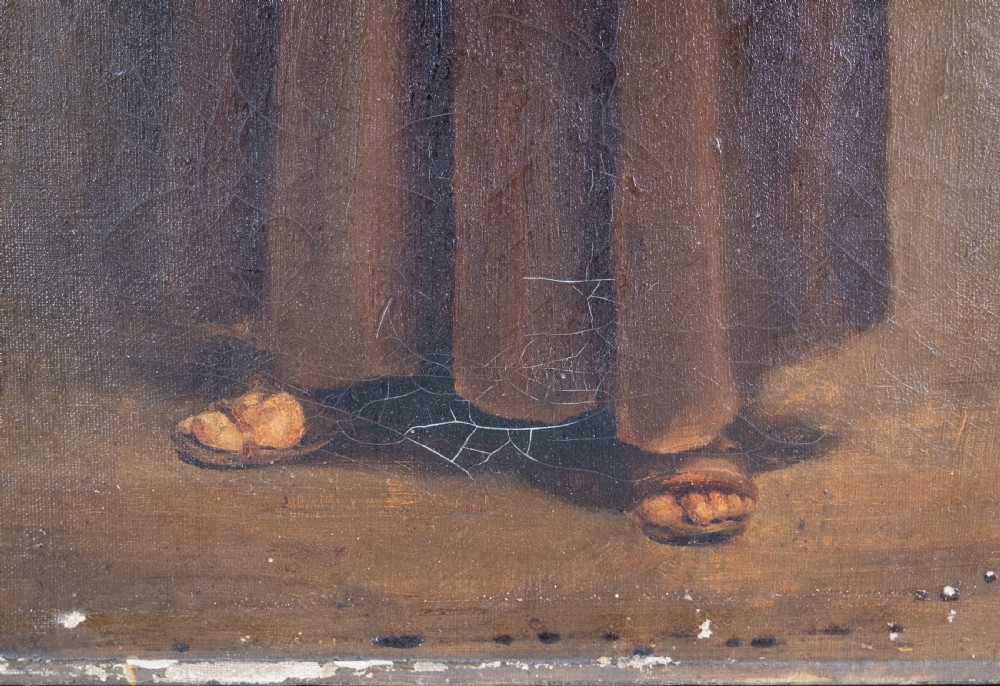 19th Century Oil On Canvas - The Friar View V
