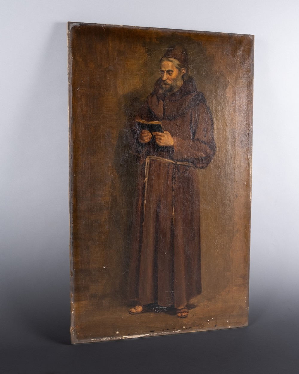 19th Century Oil On Canvas - The Friar View VIII