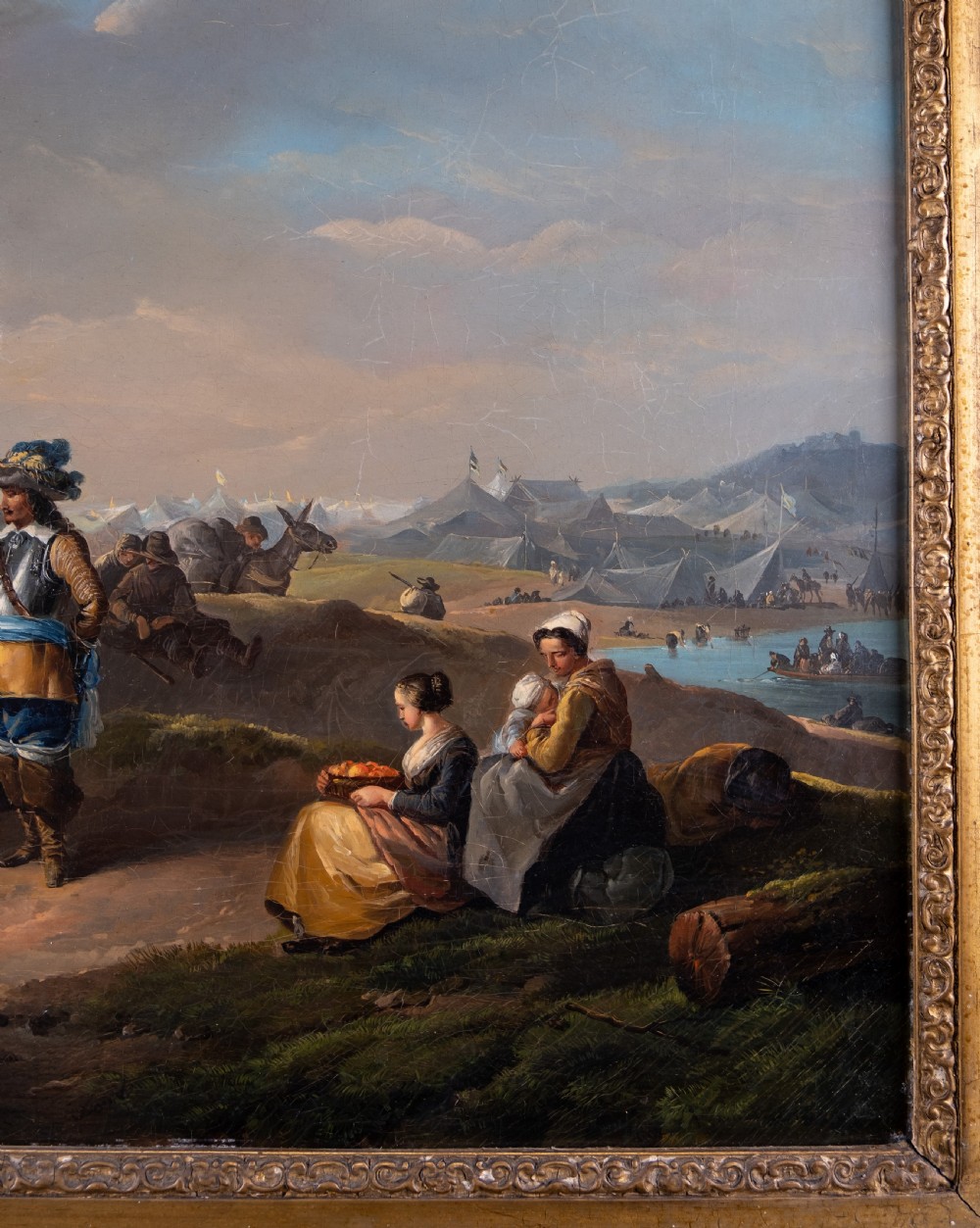 Follower Of Philips Wouwerman (1619-1668) - A Military Camp - 18th Century, Oil On Canvas. View IX