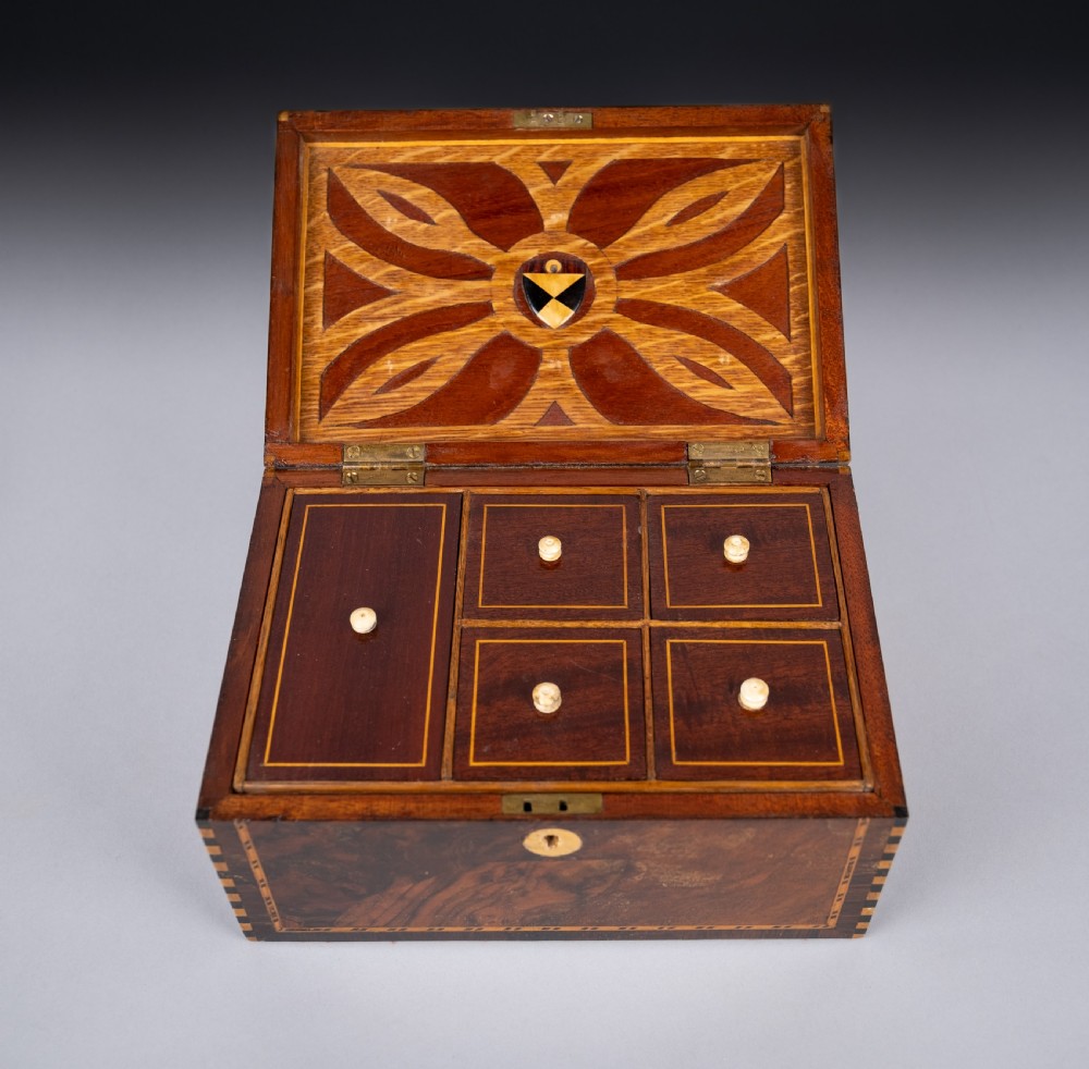 Fine 19th Century Inlaid Walnut Jewellery Box View V