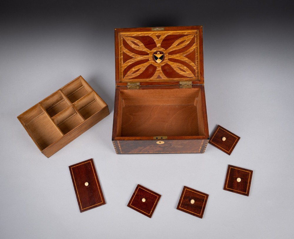 Fine 19th Century Inlaid Walnut Jewellery Box View VIII