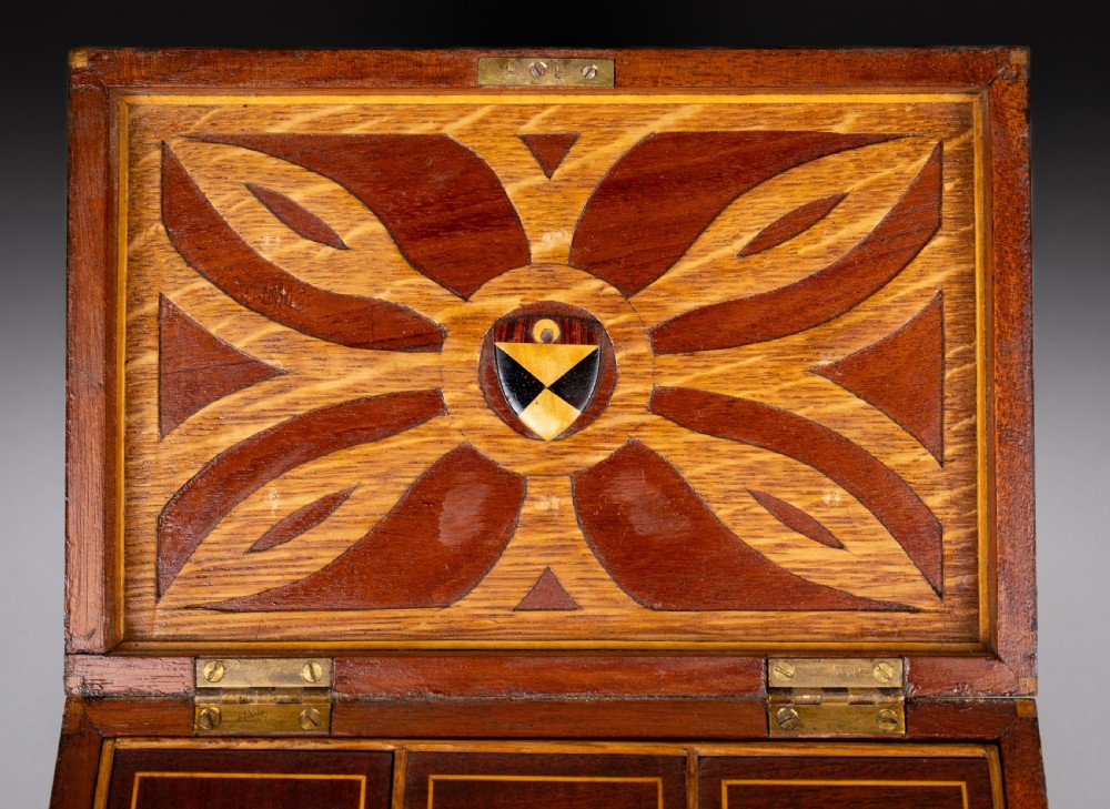 Fine 19th Century Inlaid Walnut Jewellery Box View X