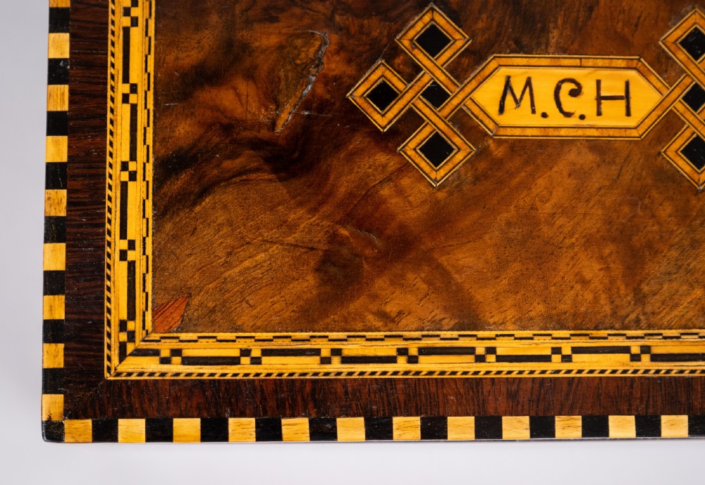 Fine 19th Century Inlaid Walnut Jewellery Box View XI