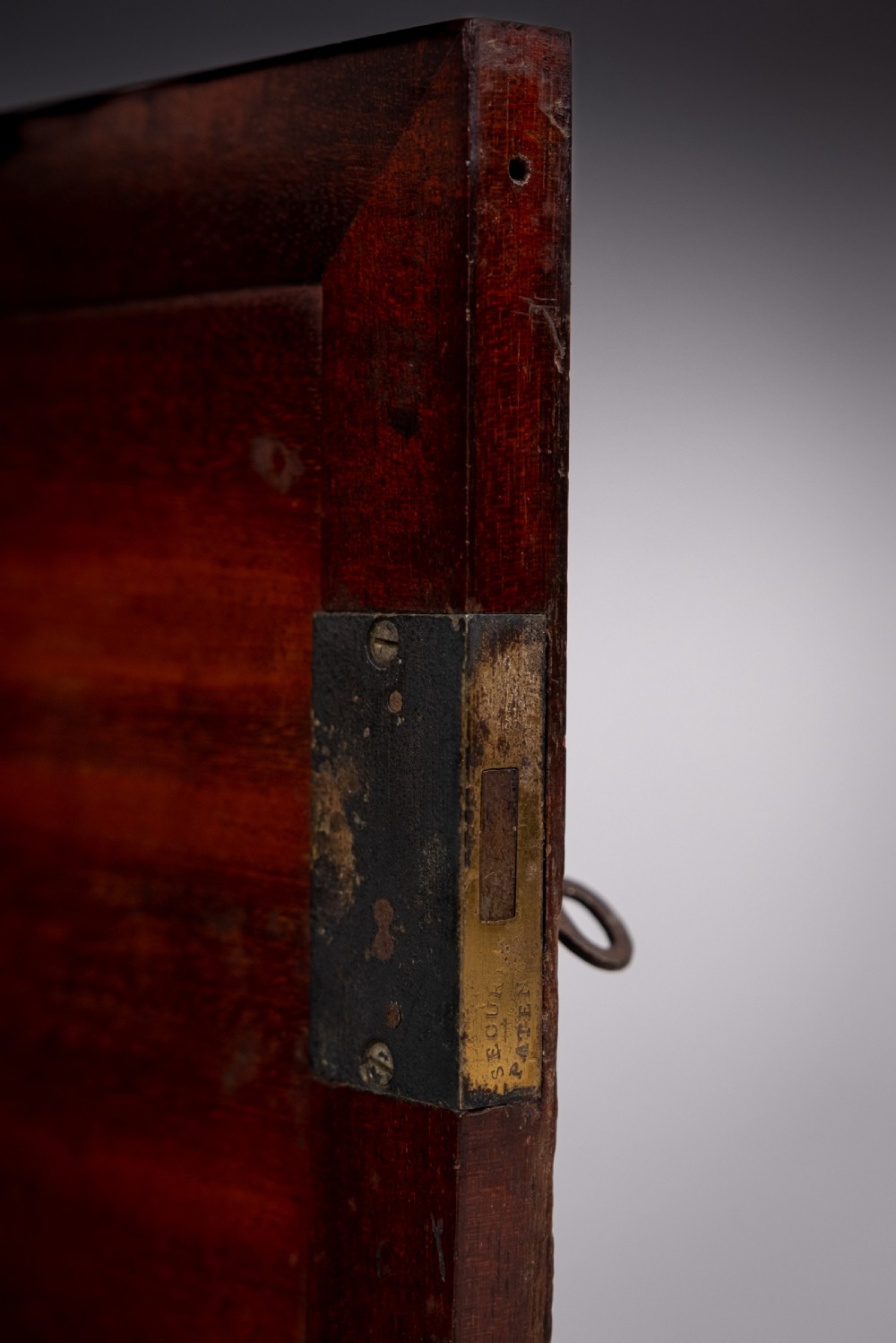 19th Century Mahogany Apothecary Cabinet With Key View VI