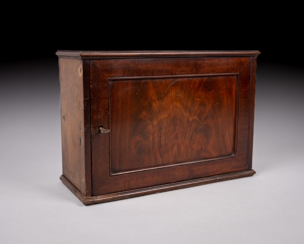 19th Century Mahogany Apothecary Cabinet With Key View IX