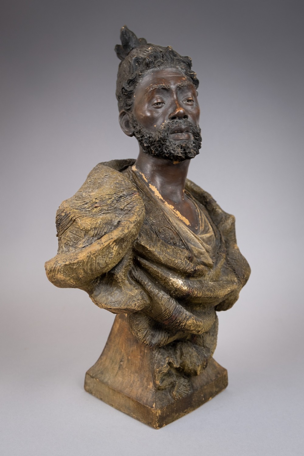 Friedrich Goldscheider (1845-97) Orientalist Terracotta Bust, c.1890. View V