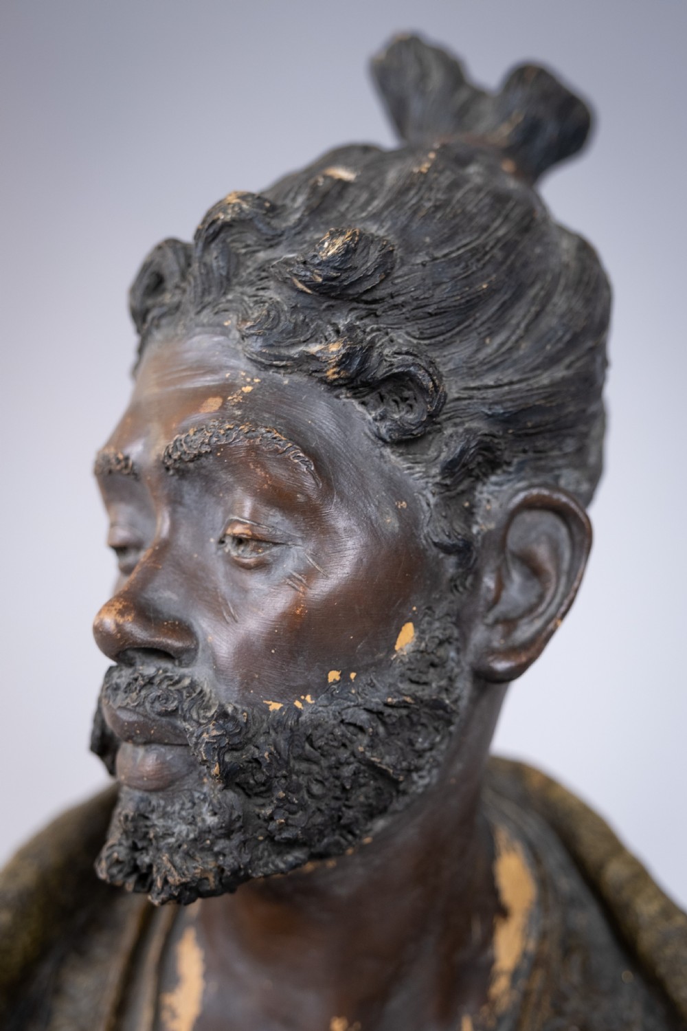 Friedrich Goldscheider (1845-97) Orientalist Terracotta Bust, c.1890. View VI
