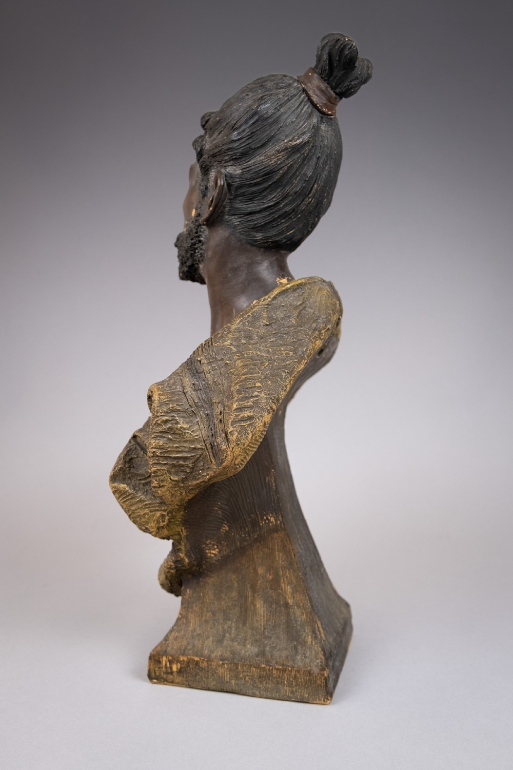 Friedrich Goldscheider (1845-97) Orientalist Terracotta Bust, c.1890. View VIII