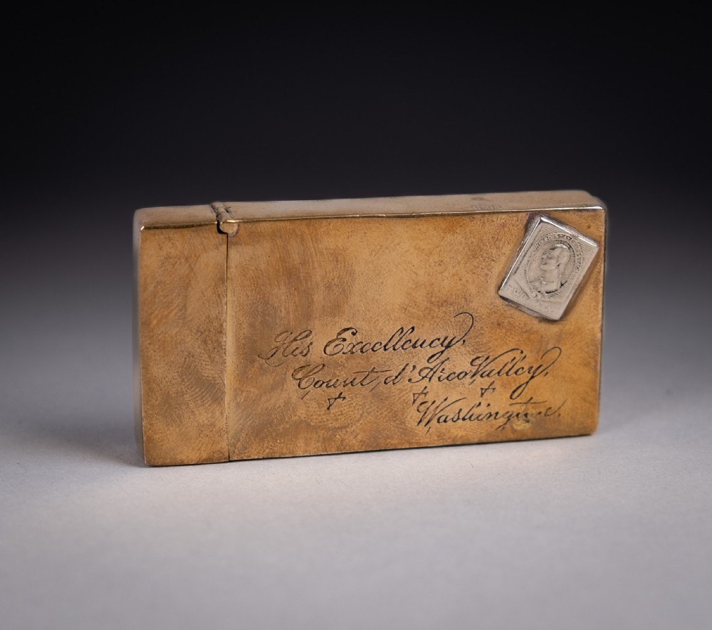 Early 20th Century 900 Silver Gilt 'Letter' Vesta