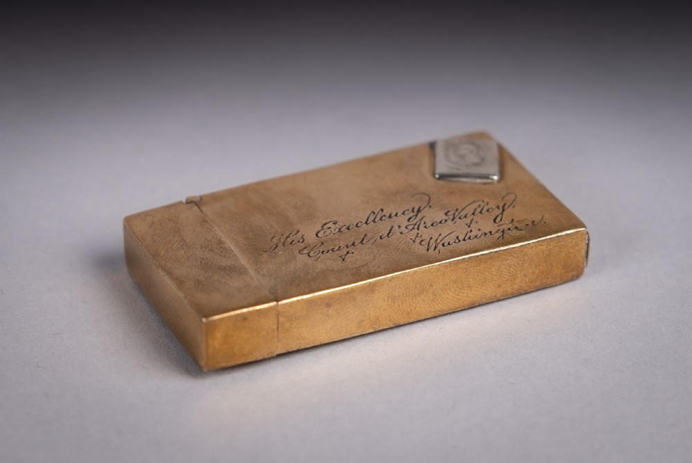 Early 20th Century 900 Silver Gilt 'Letter' Vesta View VI