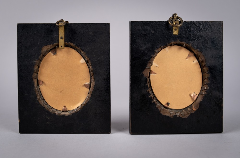 Near Pair Of Georgian Bronzed Silhouettes View IV