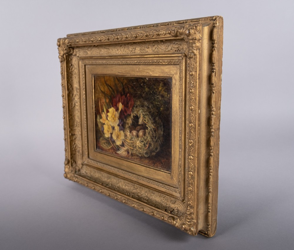 'Emblems Of Spring' by Laura Mias, 1881. Oil On Canvas.  View VI