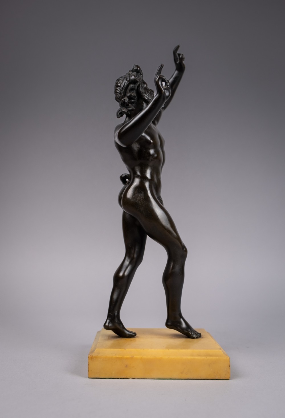 Grand Tour Bronze Of The Dancing Faun. View II
