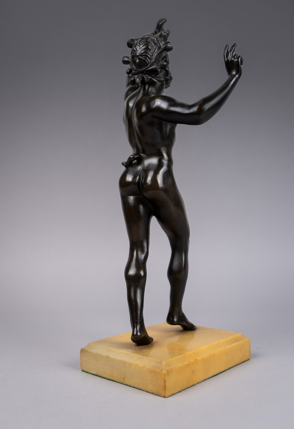 Grand Tour Bronze Of The Dancing Faun. View III