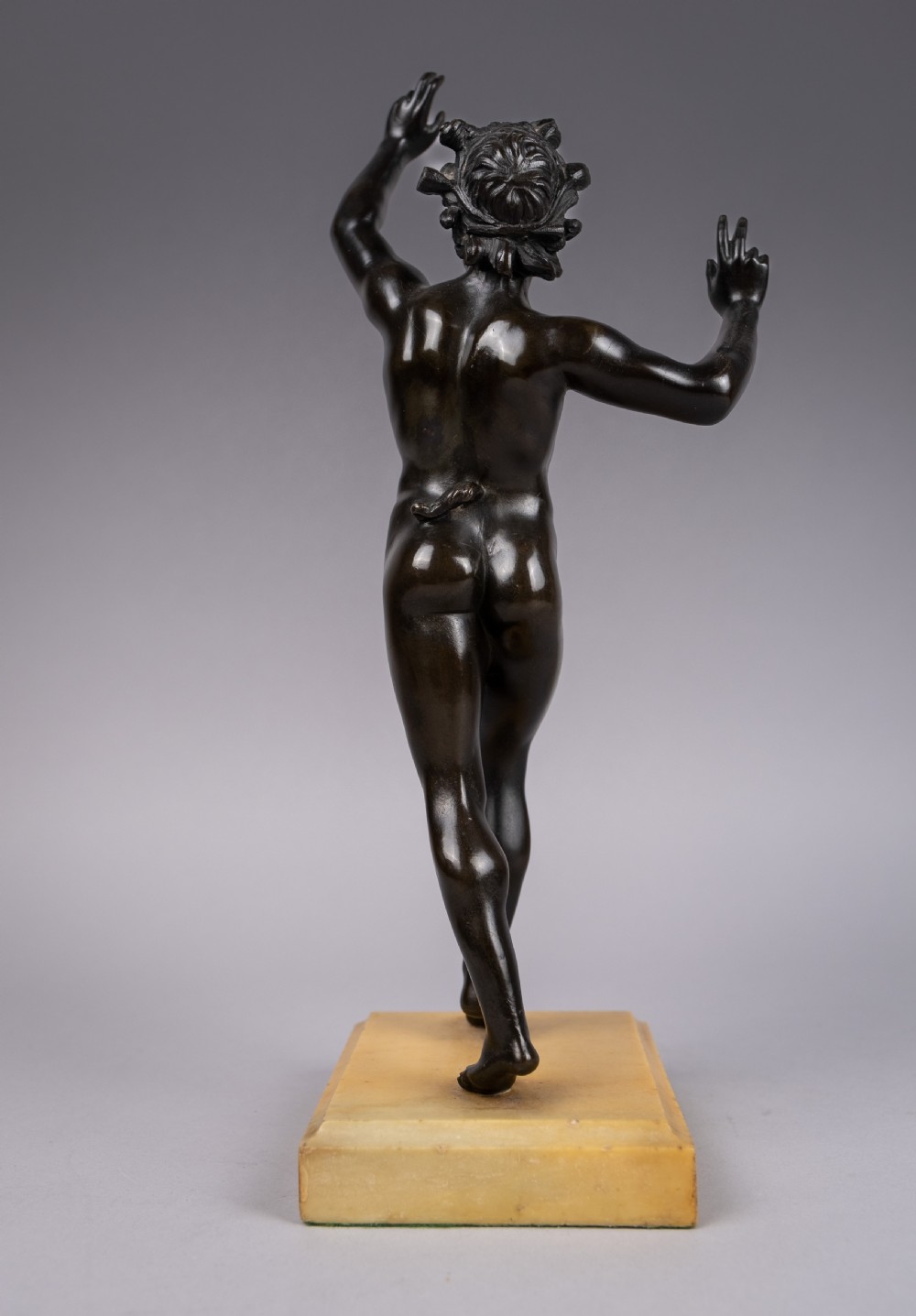 Grand Tour Bronze Of The Dancing Faun. View IV