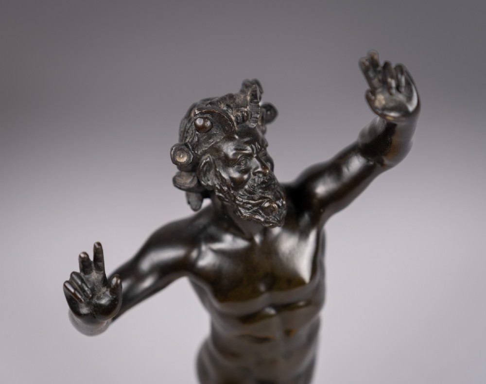 Grand Tour Bronze Of The Dancing Faun. View VIII