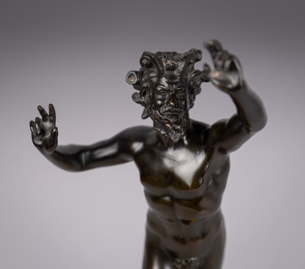 Grand Tour Bronze Of The Dancing Faun. View IX