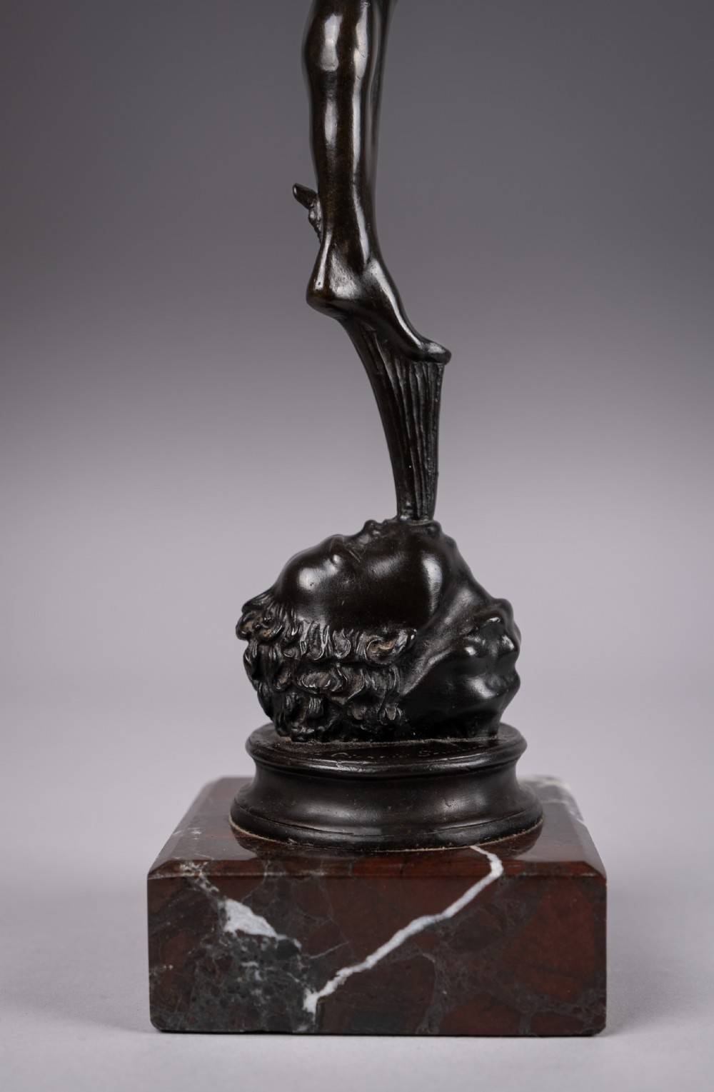 Large Grand Tour Bronze Of Mercury After Giambologna - Foundry Of Georgio Sommer. View III