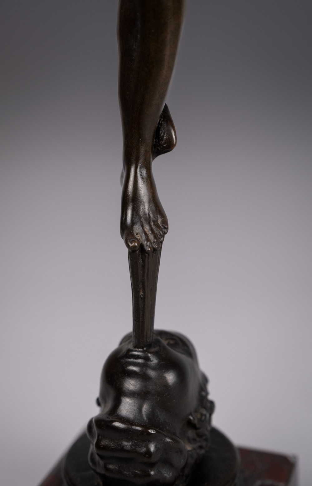 Large Grand Tour Bronze Of Mercury After Giambologna - Foundry Of Georgio Sommer. View X