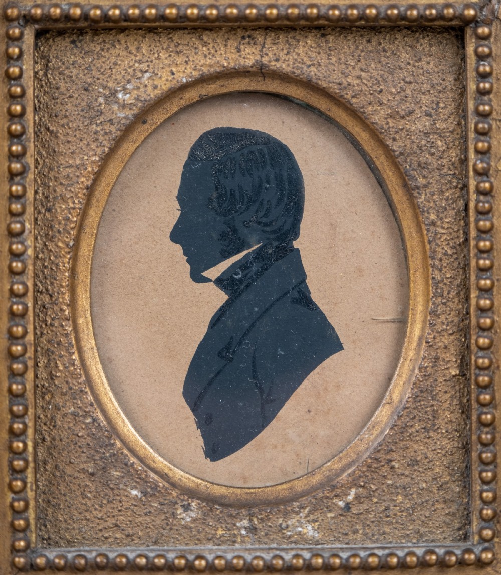 Regency Silhouette Of A Gentleman, c.1820 View II