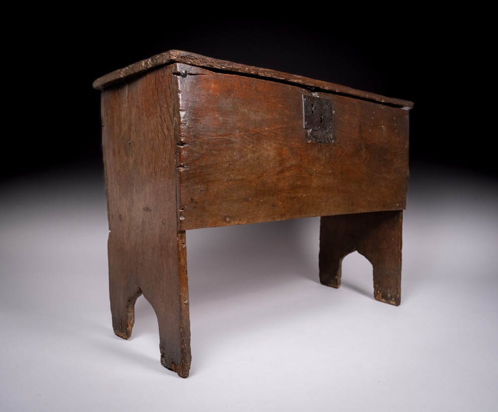 17th Century Oak Six Plank Coffer