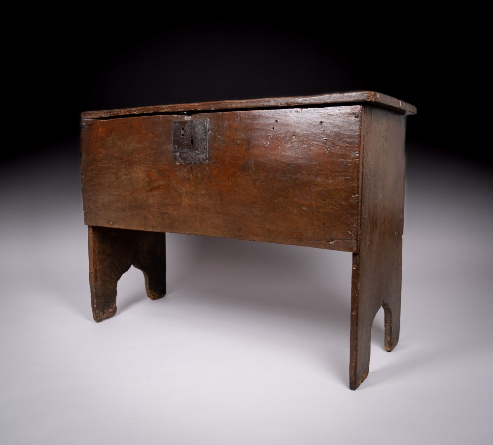 17th Century Oak Six Plank Coffer View III