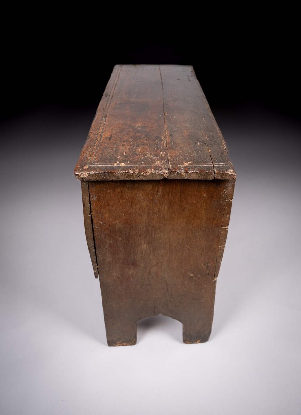 17th Century Oak Six Plank Coffer View XI
