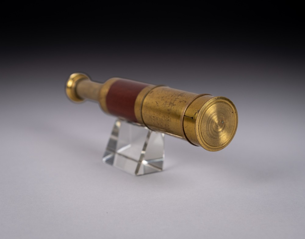 Late 19th Century Three-Draw Mahogany & Brass Telescope View V
