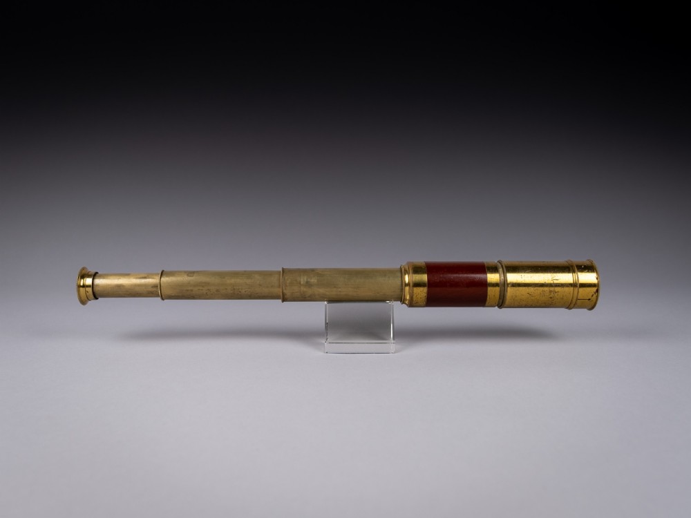 Late 19th Century Three-Draw Mahogany & Brass Telescope View VII