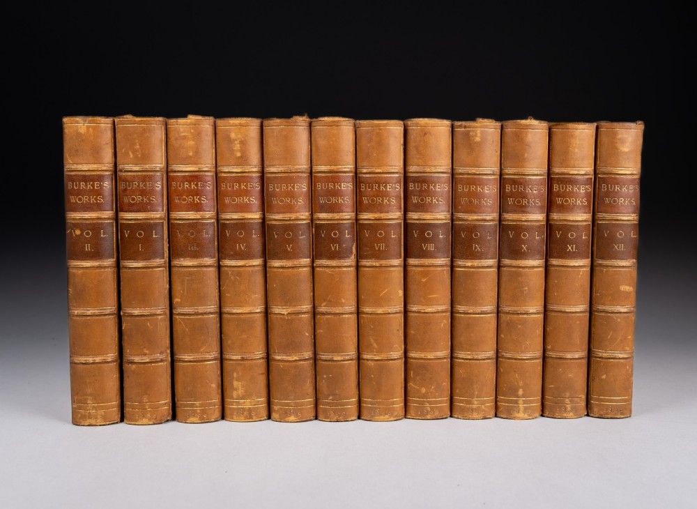 1899 Works Of Edmund Burke In 12 Volumes. Book Set.