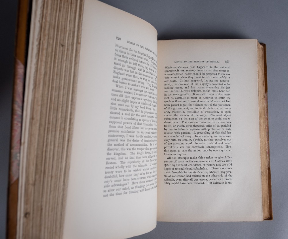 1899 Works Of Edmund Burke In 12 Volumes. Book Set. View VIII