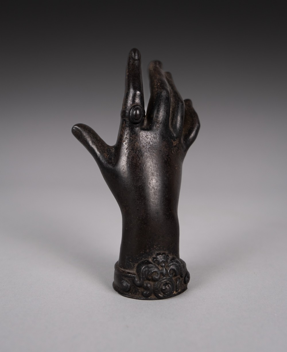 Fine Victorian Bronze Ladies' Hand Paperweight View II