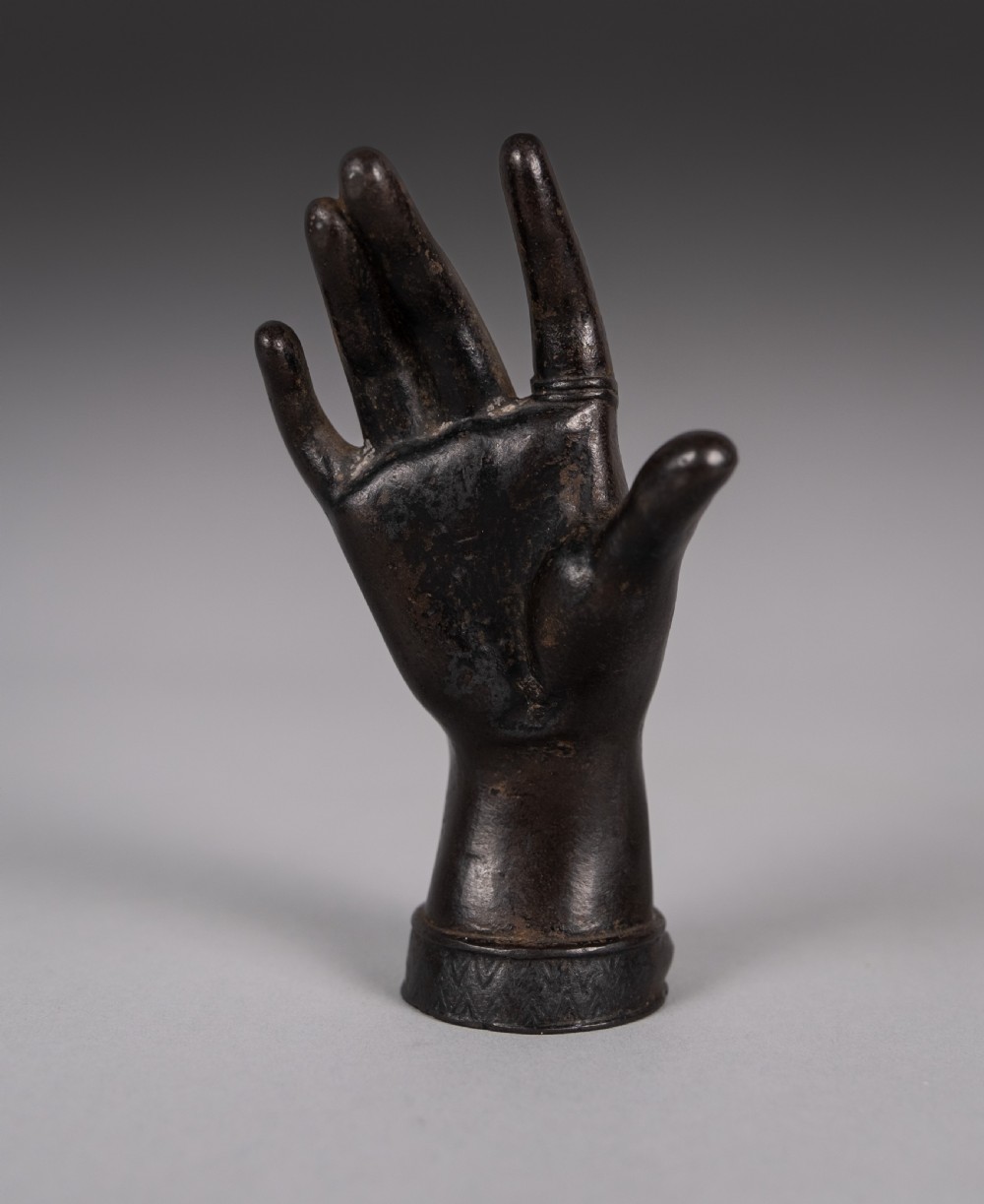Fine Victorian Bronze Ladies' Hand Paperweight View III
