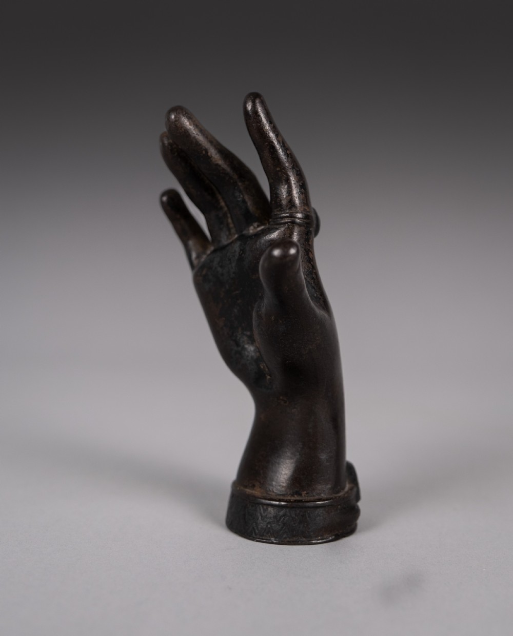 Fine Victorian Bronze Ladies' Hand Paperweight View V