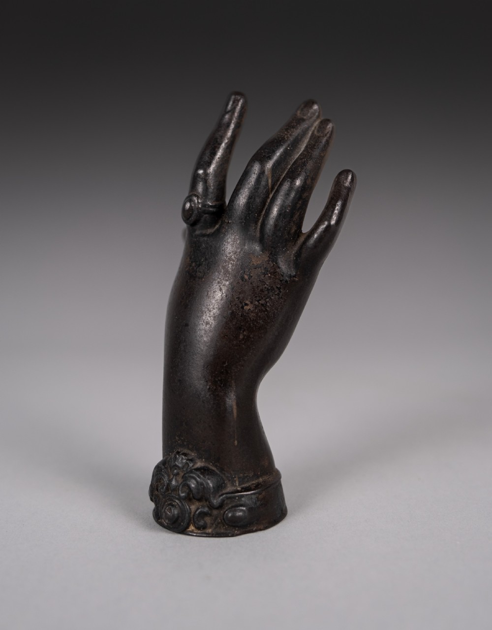 Fine Victorian Bronze Ladies' Hand Paperweight View VIII